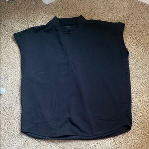 FIGS Black Rafaela Scrub Top